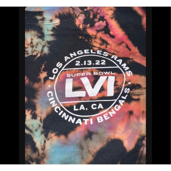 Los Angeles Rams vs. Cincinnati Bengals Super Bowl Tie-Dye Long Sleeve - Picture 4 of 5
